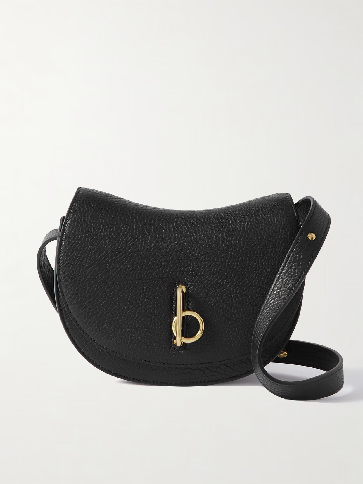 Burberry - Textured-leather Shoulder Bag - Black | NET-A-PORTER (US)