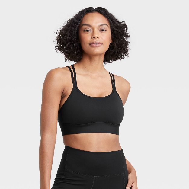 Women's Light Support Strappy Racerback Sports Bra - All in Motion™ | Target