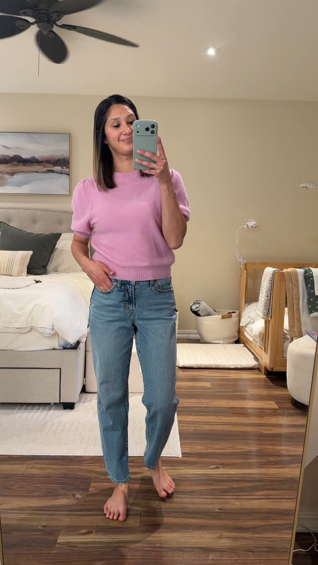 When the jeans fit just right and they’re under $30 👏 the feeling is so good! I’m 5’ 3” and got the size 0 petite 

#LTKmomlife #LTKootd #LTKPetite