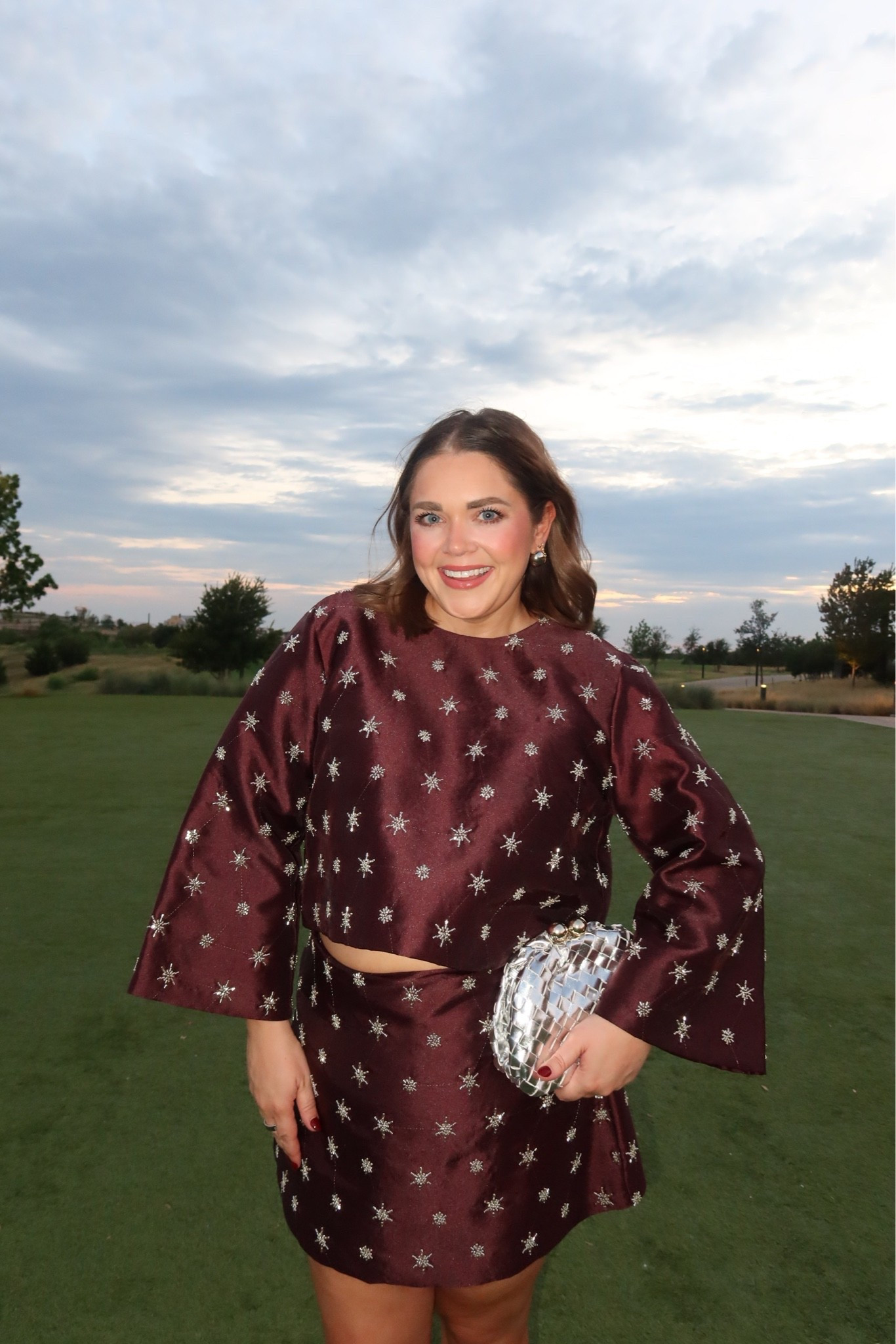 Two piece cocktail party set! Wearing 14 in top and skirt

#LTKCon #LTKootd