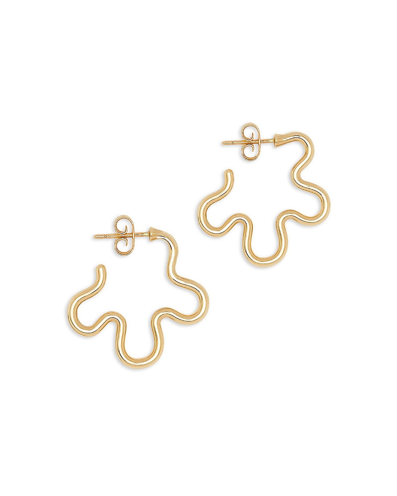 Bea Bongiasca 9K Yellow Gold Flower Funk Open Flower Mismatch Huggie Hoop Earrings | Bloomingdale's (US)