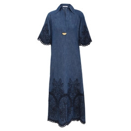 Coco Embroidered Denim Dress | ZIMMERMANN (US, CA, EU, MENA)