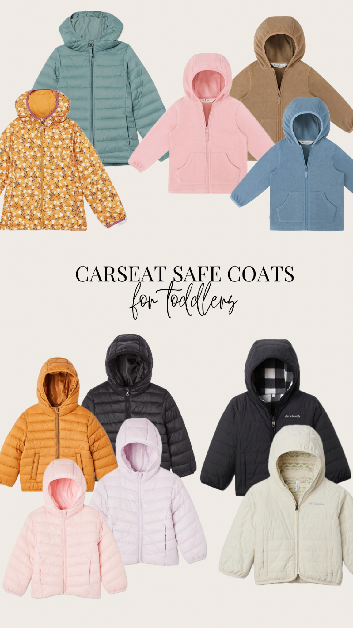 car seat safe options for your toddler this fall / winter / spring! 

#carseatsafe #toddlerfashion #amazoncafinds #amazoncanada #toddlerjackets #toddlercoats #toddlerstyle #walmartfinds 

#LTKcanada #LTKautumn #LTKkids