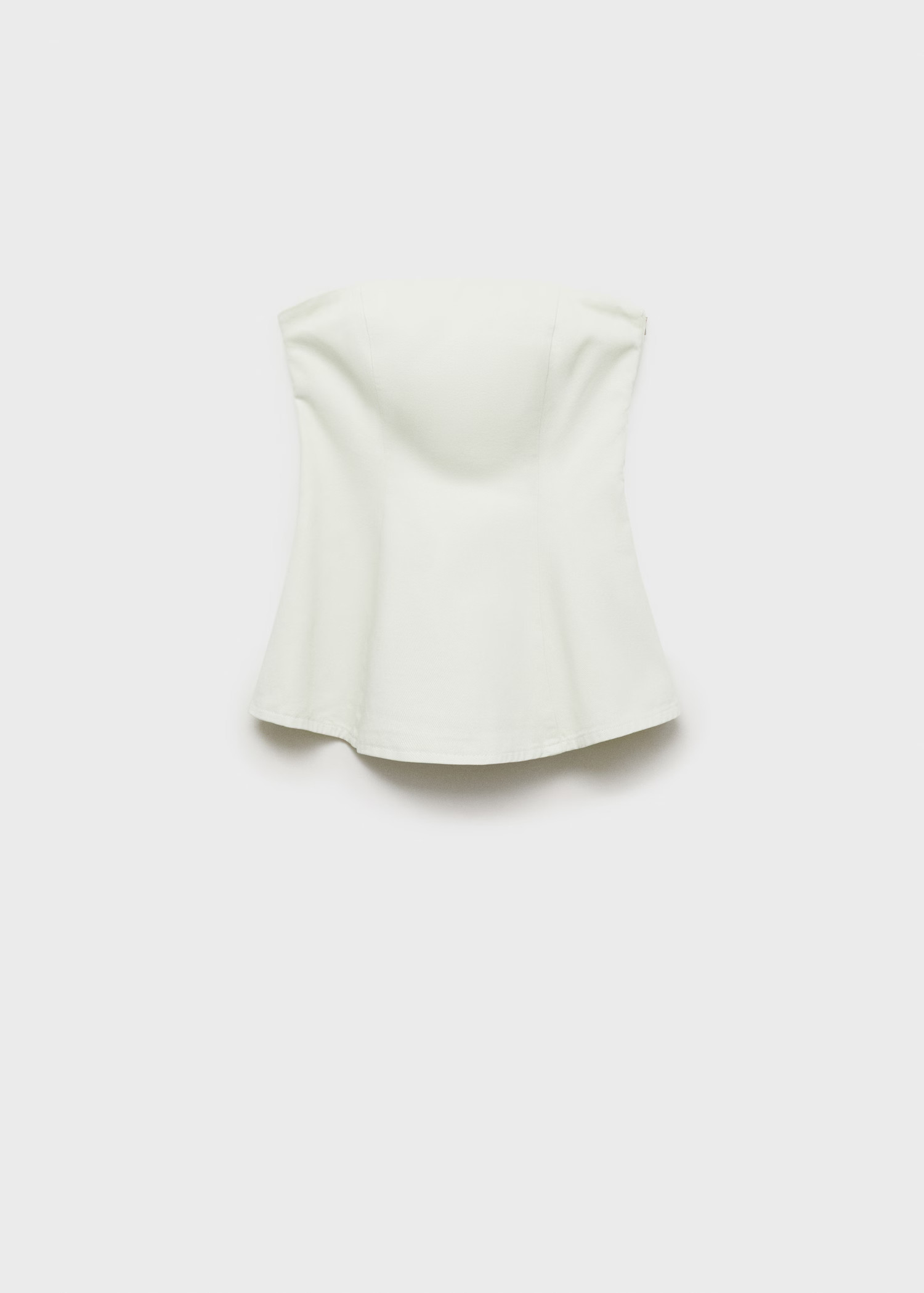 Haut évasé bustier - Femme | MANGO France métropolitaine | Mango EU