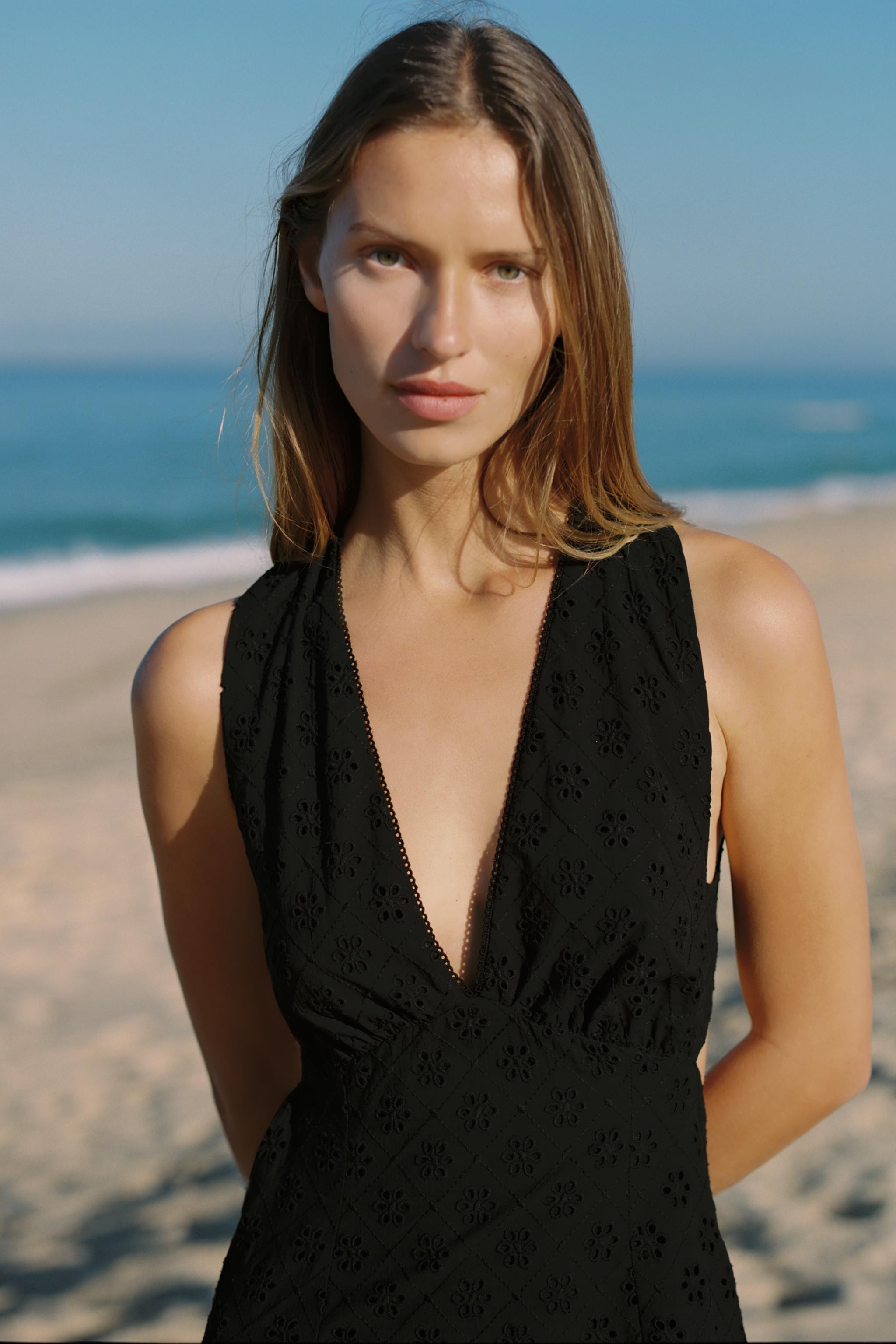 OPENWORK EMBROIDERED DRESS | Zara Canada