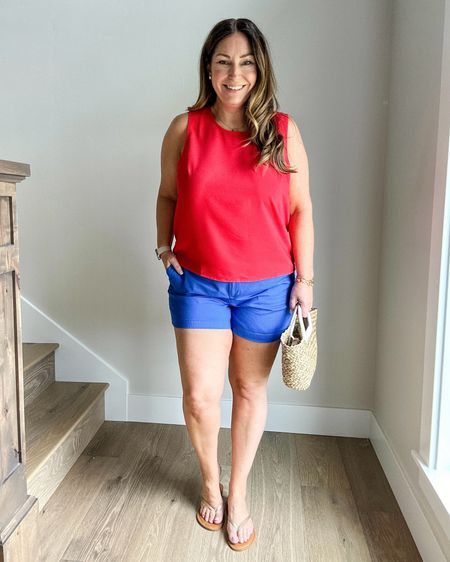 4th of July classic outfit for summer with shorts from J.Crew Factory 

Fit Tips: Top tts, L // shorts run REALLY small wearing 14 but could use size 16 

Therecruitermom Fourth of July summer outfits shorts swim summer BBQ

#LTKSeasonal #LTKMidsize #LTKOver40
