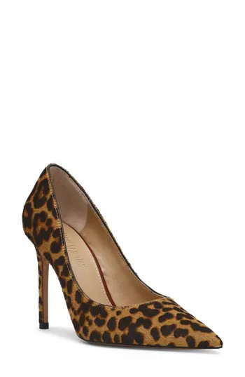 Steve Madden Thrive Genuine Calf Hair Pointed Toe Pump in Leopard Calf Hair at Nordstrom Rack, Size 6.5 | Nordstrom Rack