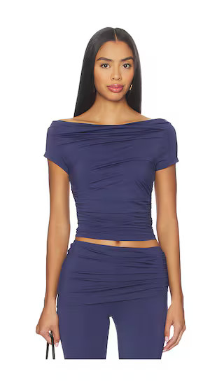 The Berlin Top in Midnight Blue | Revolve Clothing (Global)