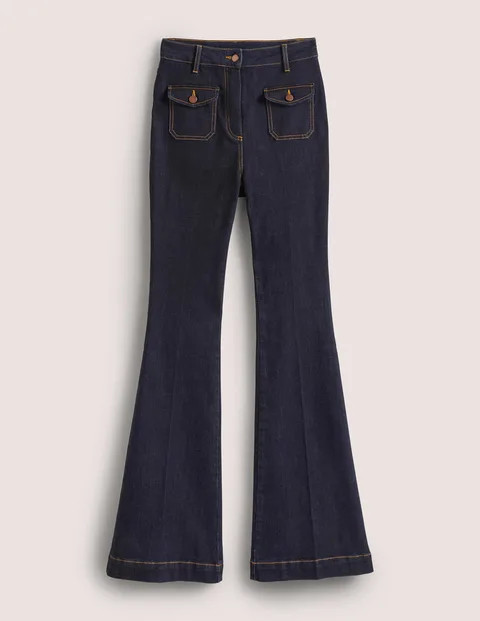 High Waist Flare Trousers | Boden (UK & IE)