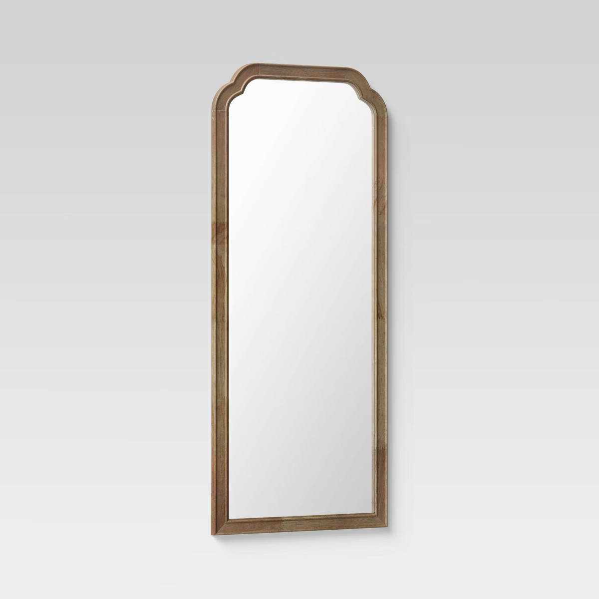 30" x 70" Oversize Leaner French Country Wood Mirror Natural - Threshold™ | Target