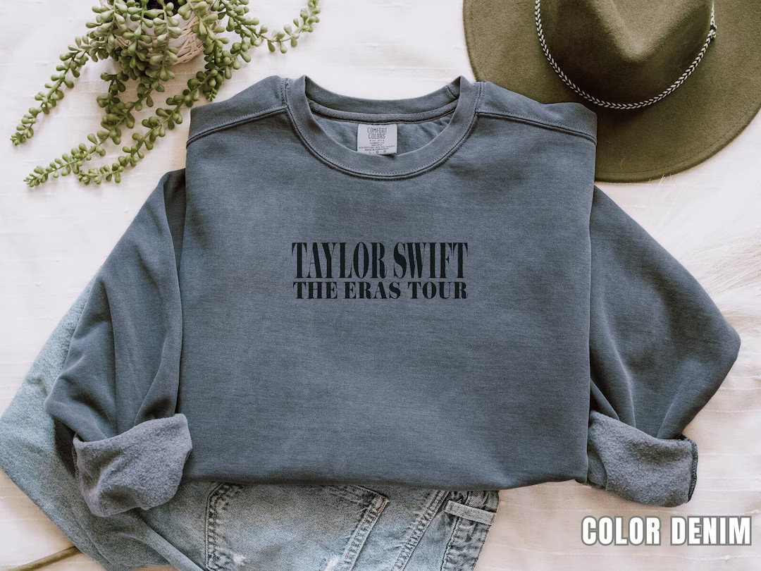 Eras Blue Crewneck Dupe Eras Tour Merch Eras Tour Blue - Etsy | Etsy (US)