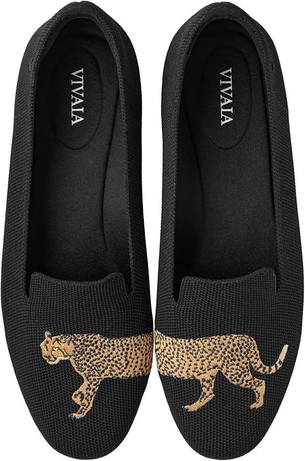 VIVAIA Audrey Women's Round-Toe Flats Comfortable Slip On Woven Knit Loafer | Amazon (US)
