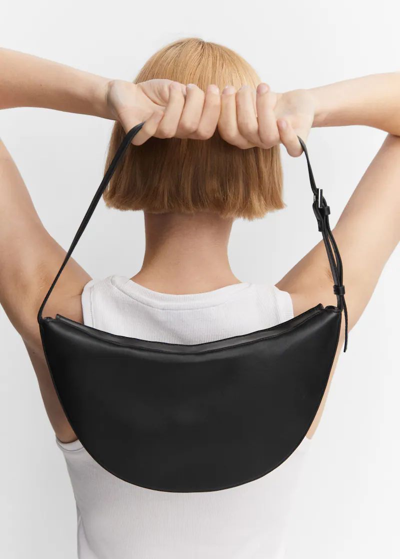 Leather shoulder bag | MANGO (US)