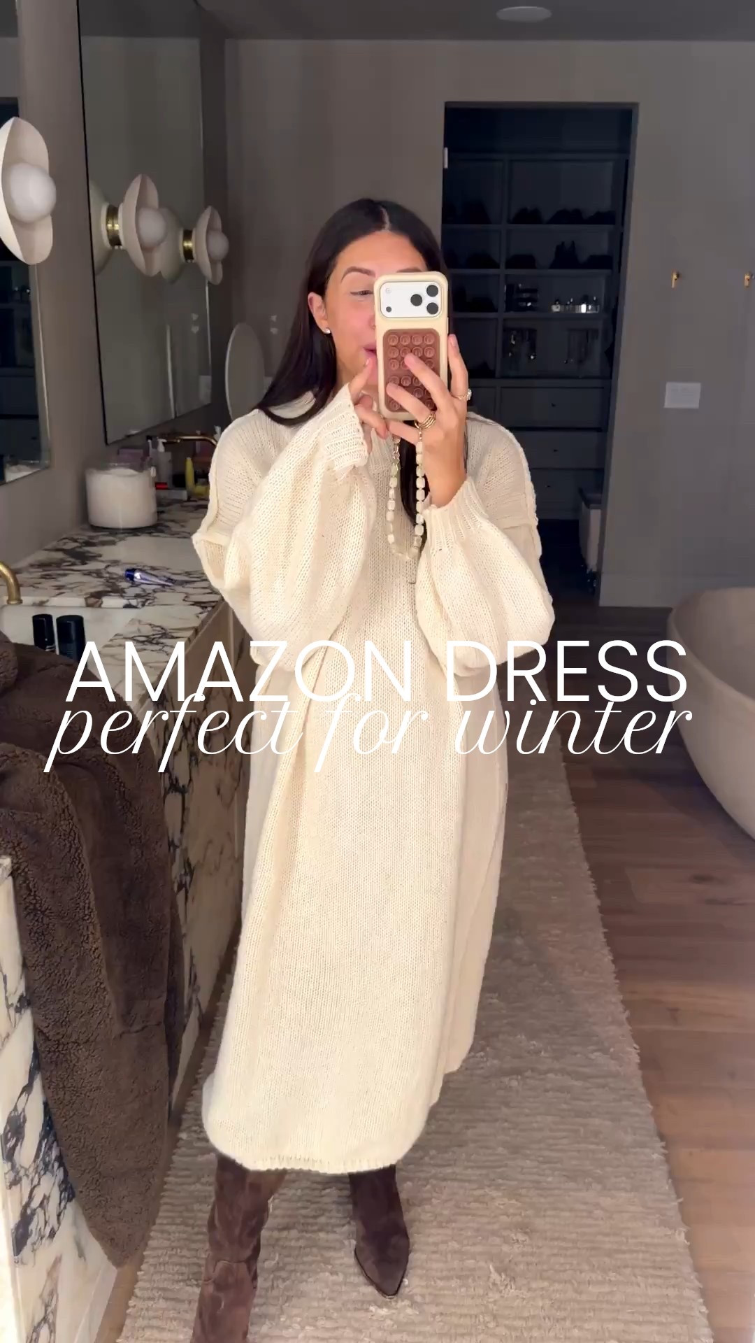 This dress was made for everyone!

Dress: medium 

Amazon, Amazon sweater dress, long dress, winter outfit, winter style, Nashville, mom of 3, bump friendly, Dede Raad, dress up buttercupp

#LTKFindsUnder100 #LTKBump #LTKFindsUnder50
