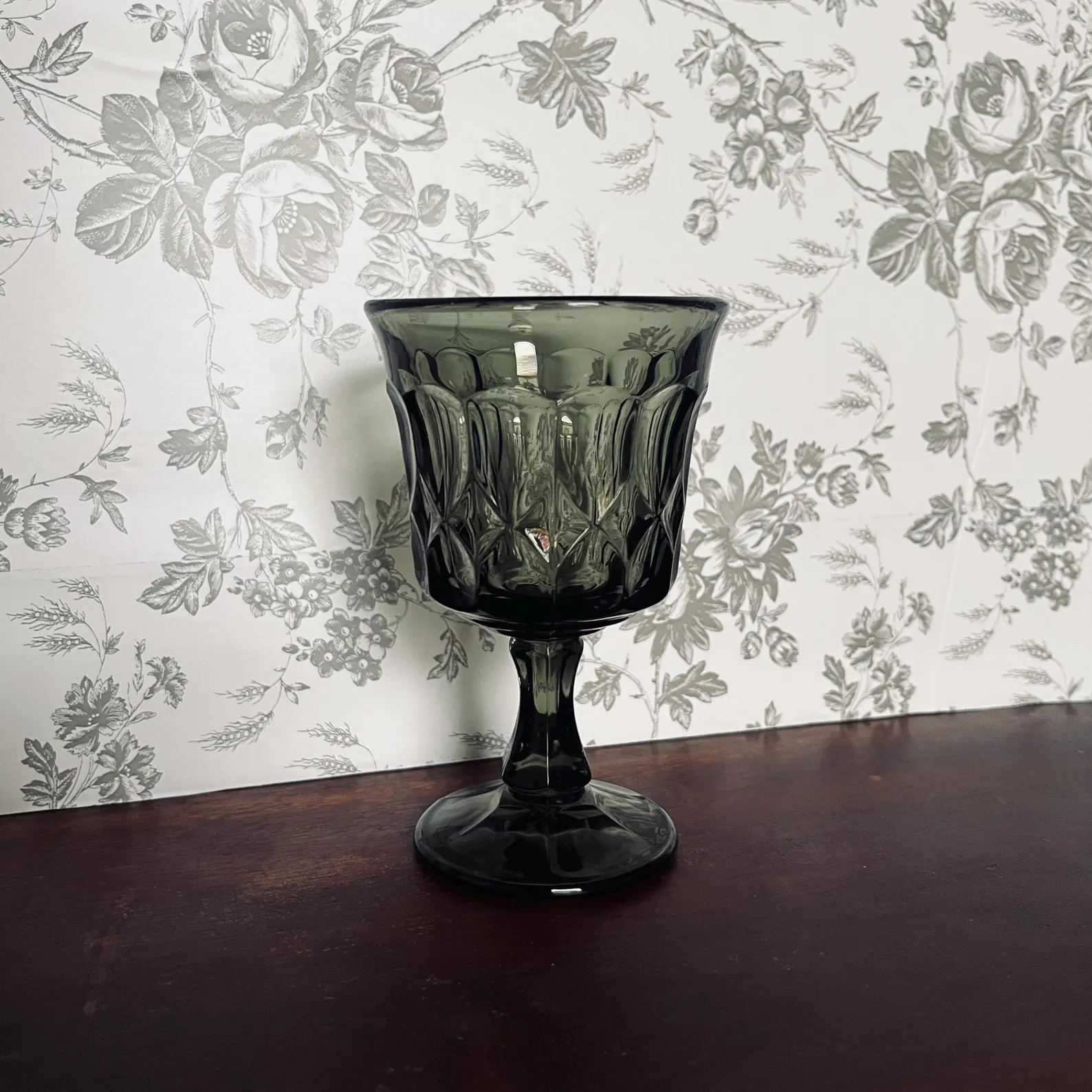 1970s Noritake Perspective Smoke Grey/Green Wine Goblet - 1 Available | Etsy (Global)