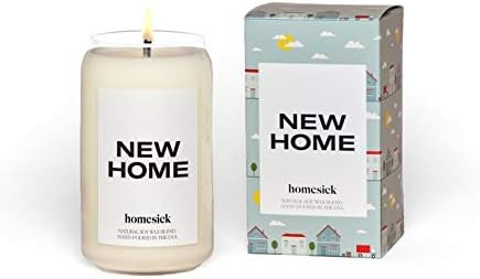 Homesick Premium Scented Candle, New Home - Scents of Jasmine, Cedarwood, 13.75 oz, 60-80 Hour Bu... | Amazon (US)