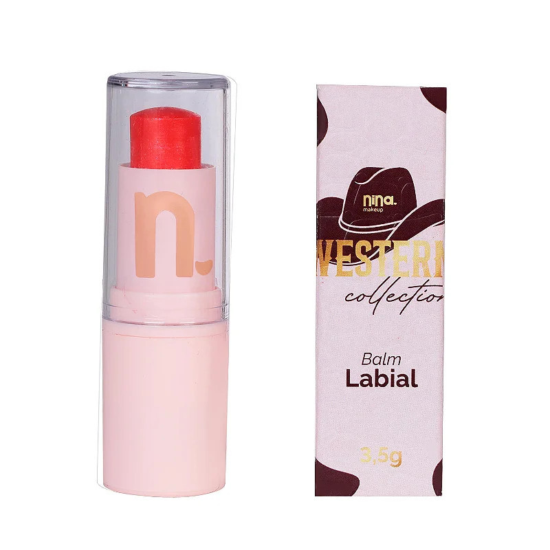 BALM LABIAL GLOW WESTERN - COWGIRL - NINA MAKEUP | Nina Makeup (BR)