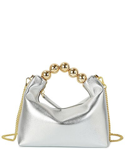 Tiffany & Fred Paris Smooth Metallic Leather Top-Handle Crossbody | Gilt & Gilt City