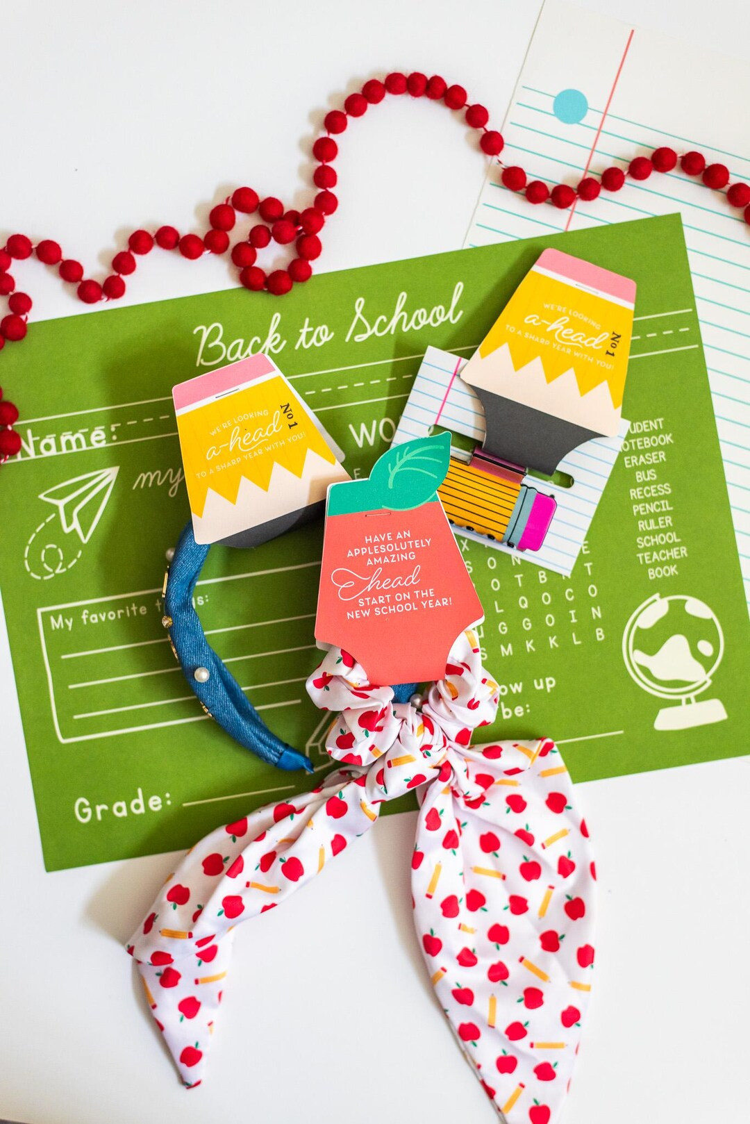 Headband Teacher Back to School Tag, Headband Holder for Teacher, Headband Tag, Gift for Teacher,... | Etsy (US)