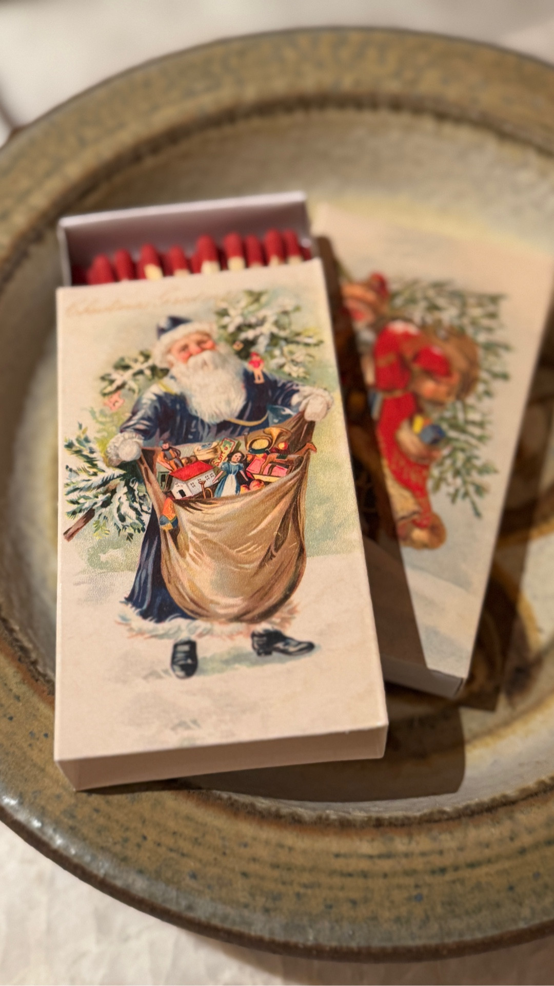 Cute vintage looking match boxes. Use so many matches during the holidays for the cozy feel. #holidaydecor 

#LTKHoliday
