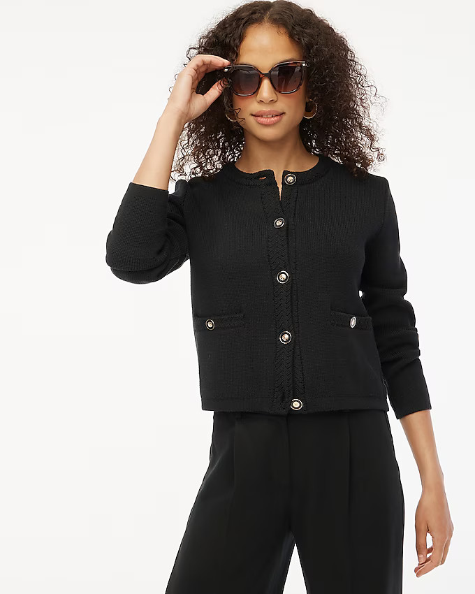 Cotton lady jacket cardigan sweater | J.Crew Factory