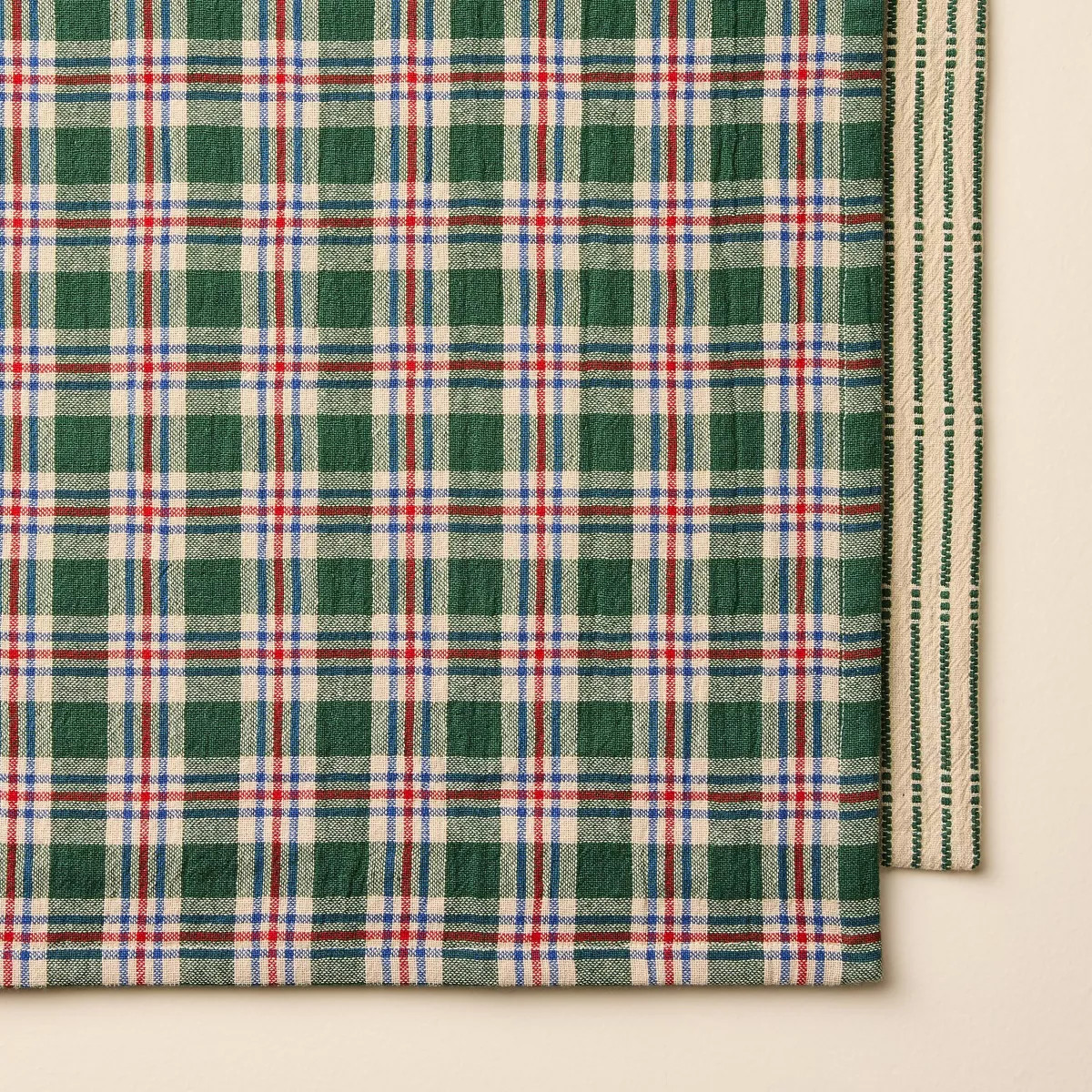 Set of 2 Kitchen Towels Green Striped/Green Gingham - Hearth & Hand™ with Magnolia | Target