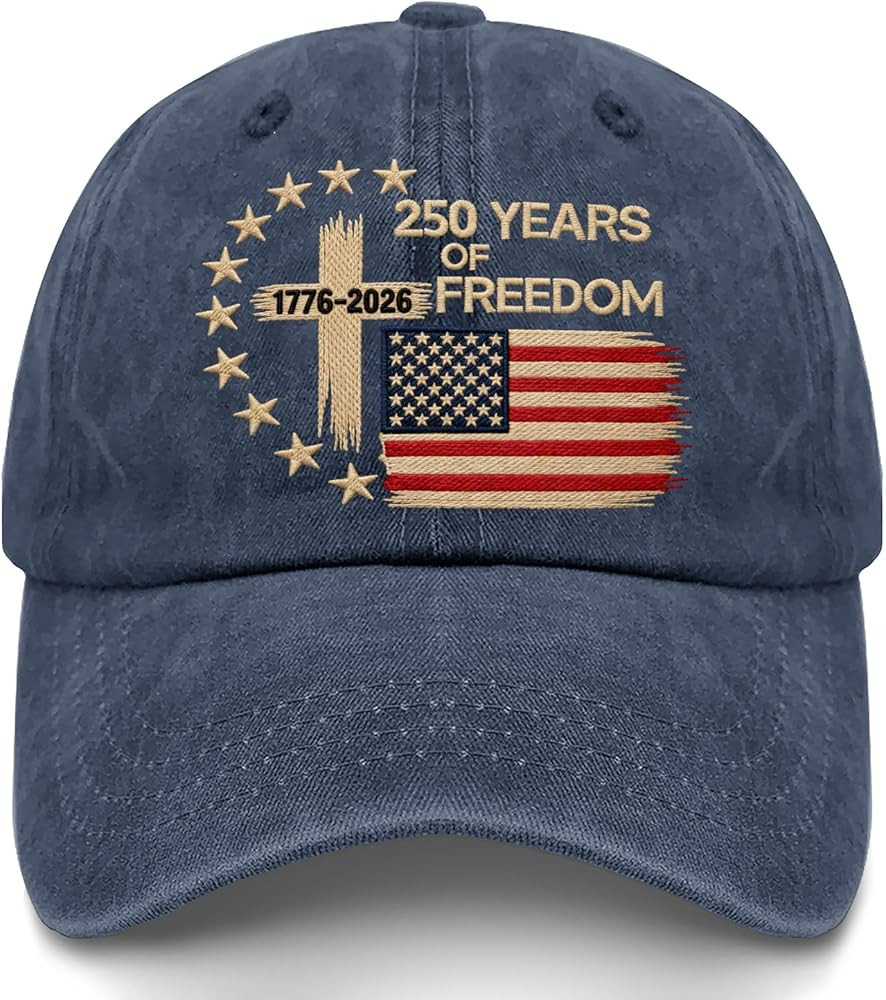 US 250 Years Freedoms 1776-2026 250th Birthday Embroidered Hats Garde Cap for Him | Amazon (US)
