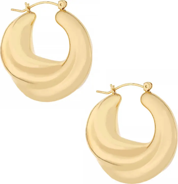 Crescent Swirl Hoop Earrings | Nordstrom