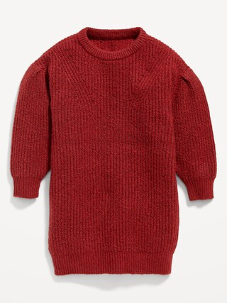 Cocoon Crew-Neck Sweater Dress for Toddler Girls | Old Navy (US)