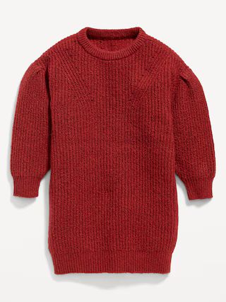 Cocoon Crew-Neck Sweater Dress for Toddler Girls | Old Navy (US)