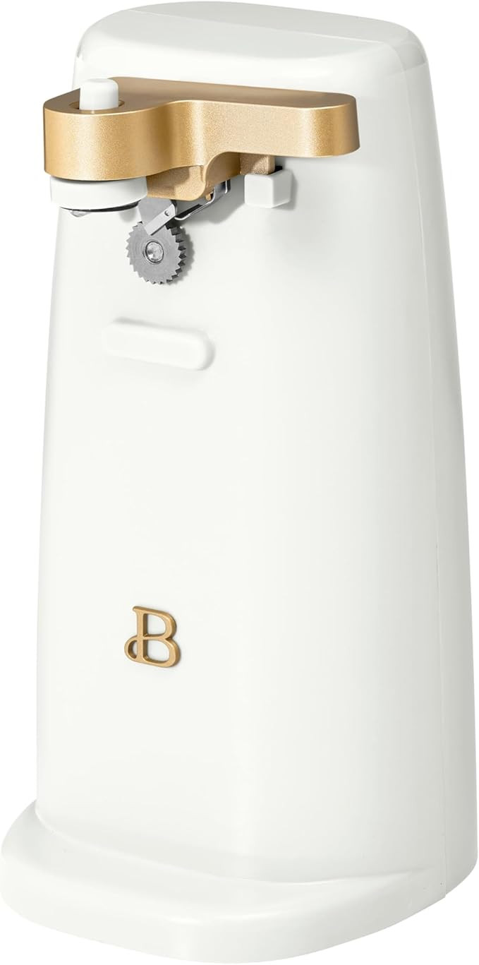 Electric Can Opener by Drew Barrymore, Stainless Steel Blade, Auto-Turn Feature (White Icing), 1 | Amazon (US)