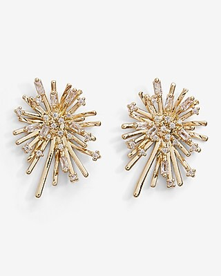Rhinestone Burst Stud Earrings | Express