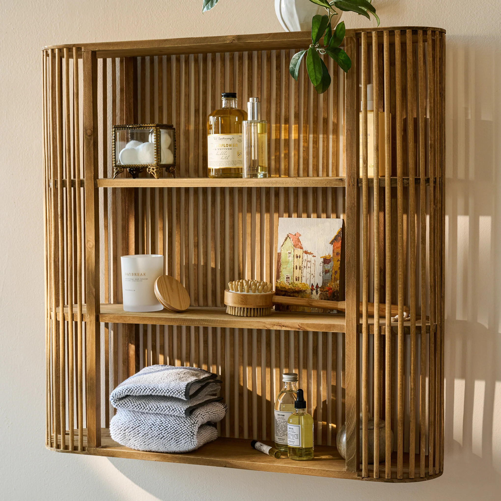 Preston Reeded Wall Shelf | Magnolia