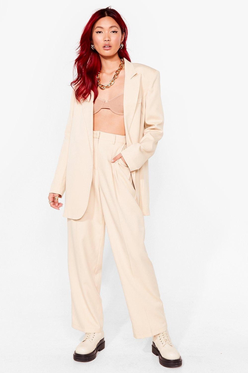 Shoulder Pad Tailored Longline Blazer | Nasty Gal (US)