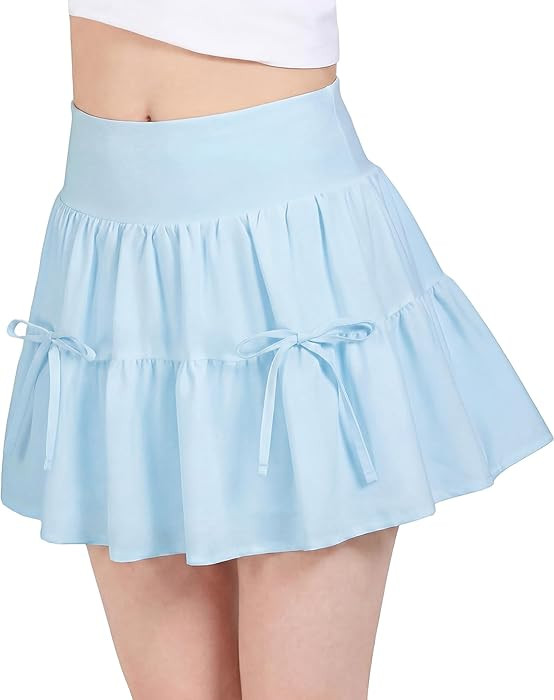 Stelle Faldas atl\u00e9ticas para ni\u00f1as con bolsillos interiores, pantalones cortos de cintu... | Amazon (US)