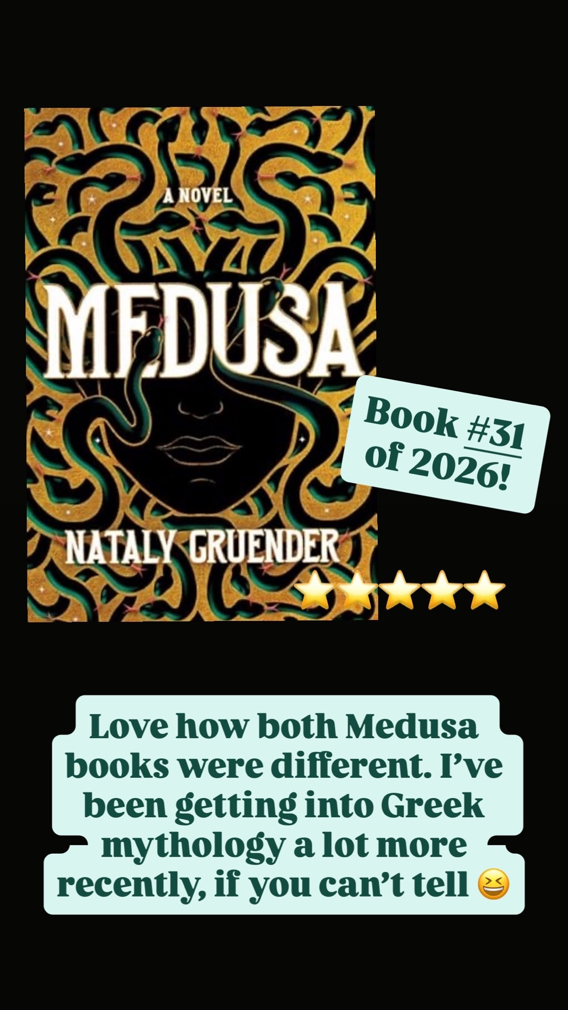 The story of Medusa might be the same, but there’s so much about her story untold and I love how the authors bring her story to life in their own ways! 

Book worm, Greek mythology, reading