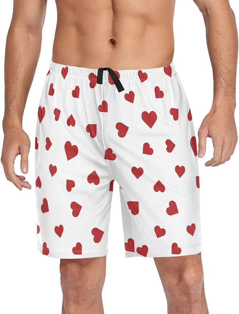 Men's Pajama Shorts Sleep Shorts Soft Comfy Lounge Pjs Bottoms Pajama Pants with Pockets | Amazon (US)