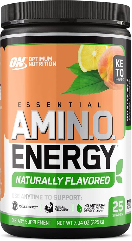 Optimum Nutrition Amino Energy Naturally Flavored Powder, Pre Workout, BCAAs, Amino Acids, Keto F... | Amazon (US)