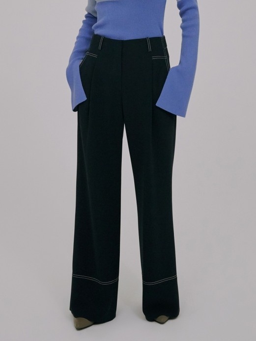 [Drama Signature] Pleated Wide-leg Trousers | W Concept (US)