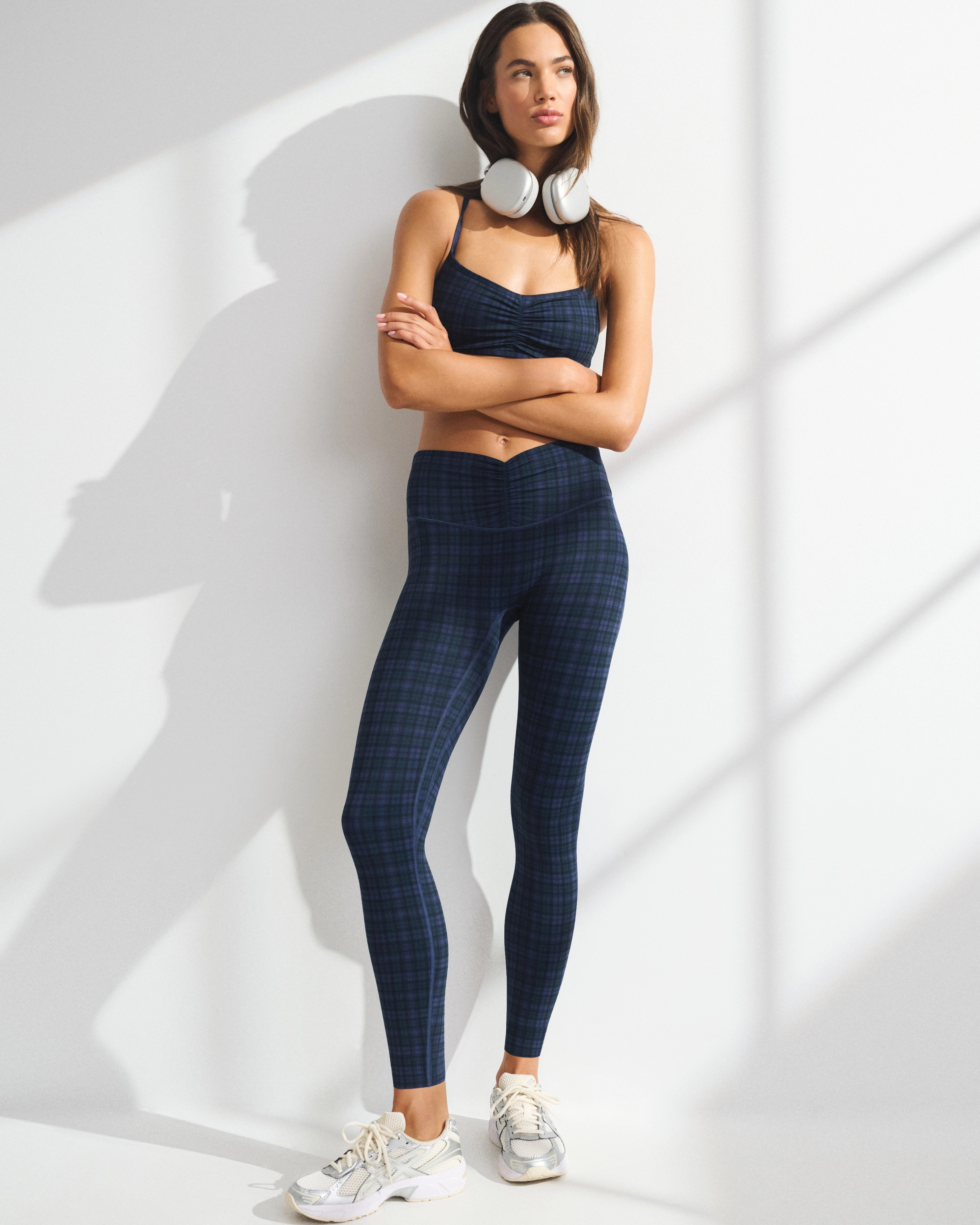 YPB 7/8-Length Ruched Legging | Abercrombie & Fitch (US)