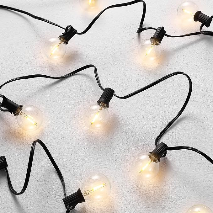 SAFAVIEH Lighting Collection Jenica Black 25-Foot LED Outdoor String Lights | Amazon (US)