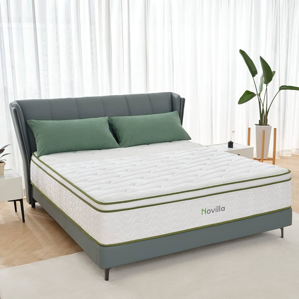 Novilla Full Mattress, 12 Inch Hybrid Mattress with Gel Memory Foam & Pocketed Coil for Pressure ... | Amazon (US)