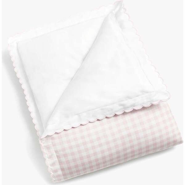 Picnic Gingham Baby Duvet Set, Pink | Maisonette