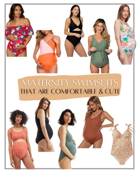 Cute maternity swimsuits to dress up the bump! 

#LTKswim #LTKbump #LTKtravel