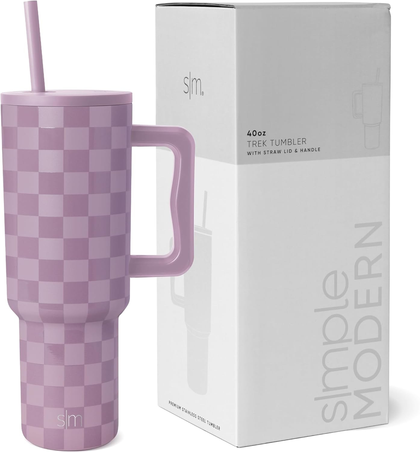 Simple Modern 40 oz Tumbler with Handle and Straw Lid | Insulated Cup Reusable Stainless Steel Wa... | Amazon (US)