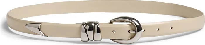 Chunky Metal Leather Belt | Nordstrom