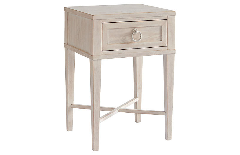 Clay Nightstand, Whitewash | One Kings Lane