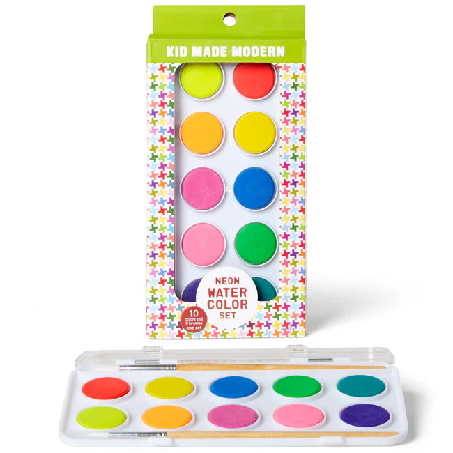 Neon Watercolor Set (Set of 10) | Kid Made Modern