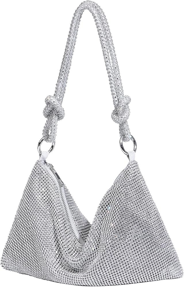 Rhinestone Purse Sparkly Evening Bag Small Sequin Party Wedding Disco Holiday Purses for Women | Amazon (US)