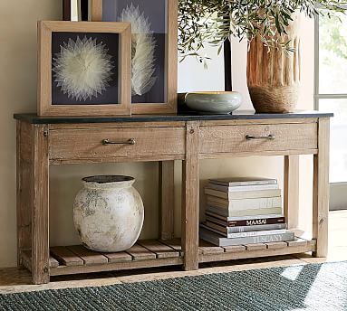 Parker 63" Reclaimed Wood Console Table | Pottery Barn (US)
